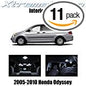 XtremeVision Interior LED for Honda Odyssey 2005-2010 (11 Pieces) Pure White Interior LED Kit + Installation Tool