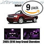 XtremeVision Interior LED for Jeep Grand Cherokee 2005-2010 (9 Pieces) Pink Interior LED Kit + Installation Tool