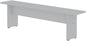Manhattan Comfort Nomad 67" Dining Bench Seat for Indoor and Outdoor Use, Kitchen, Breakfast Nook, 2 Person Seating, Modern Rustic and Farmhouse Chic Design with Wood Grain Finish, White