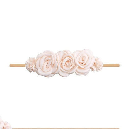 Toptim Baby Floral with Nylon Headbands for Newborn Girls Shower Photo (C-12 Pack)