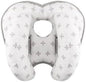 KAKIBLIN Baby Neck Pillow for Head, 2 in 1 Travel Pillow Baby Car Seat Head Support Banana Neck Pillows for Infants Small Boys and Girls,Support for Stroller, Grey Cross