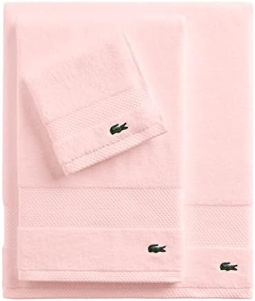 Lacoste Heritage 100% Supima Cotton Bath Sheet, Light Pink, Premium Super Soft