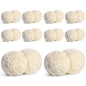 10 Pack Jumbo Chenille Yarn for Crocheting, #10 Super Bulky Baby Soft Yarn for Hand Knitting, 220 yds /70.5 oz Fluffy Chunky Knit Throw Blanket Yarn (Milky White) - color: Milky White
