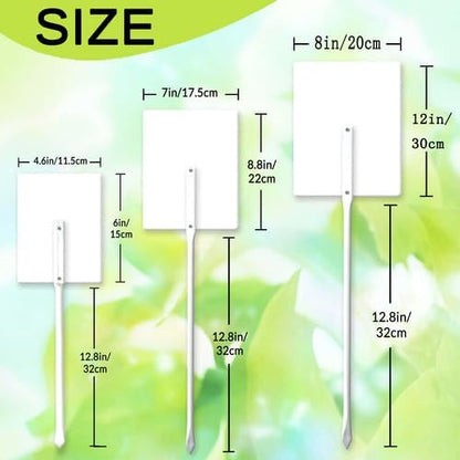 FemiaD Plant Label Signs Planted Herb Garden Markers Waterproof Aluminum Plant Stake Tags Marjoram Sign for Nursery Indoor Outdoor Garden Decoration 8x12inch