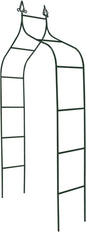 Garden Arch Trellis 8.4 Ft High x 4.6 Ft Wide, Dark Green Iron Arbor, Courtyard Arbor Trellis for Various Climbing Plants Rose, Outdoor Archway Wedding Ceremony Party