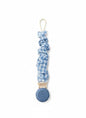 Muslin Cotton - Metal-Free Pacifier Clips, Lightweight and Secure Pacifier Holder for Babies (Ocean Bleu) - Mila & Lulu