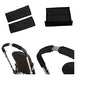 3 pc Cushion Shoulder Harness Pad Covers and Handlebar Covers Grips Slip On for BRITAX Baby Child Strollers and/or Car Seats Accessories Replacement Parts (Handlebar Grips Only)