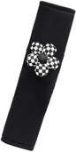 Flower Car Seat Straps Shoulder Pads for Women Girl, Soft Seat Belt Covers for All Car Seats/Pushchair/Stroller/High Chair (Black2)