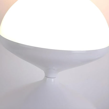 CraftThink Modern Floor Lamp, 47-Inch Height Corner Lamp with Acrylic Bowl Shade, Tall Lamp Standing Lamp with Foot Switch for Bedroom Reading Living Room, Bulb Included (White, 3 Color Light)