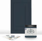 ALL-IN-ONE Paint, Durable cabinet and furniture paint. Built in primer and top coat, no sanding needed. Includes our 30 featured color card - Starry Night, 8oz Sample