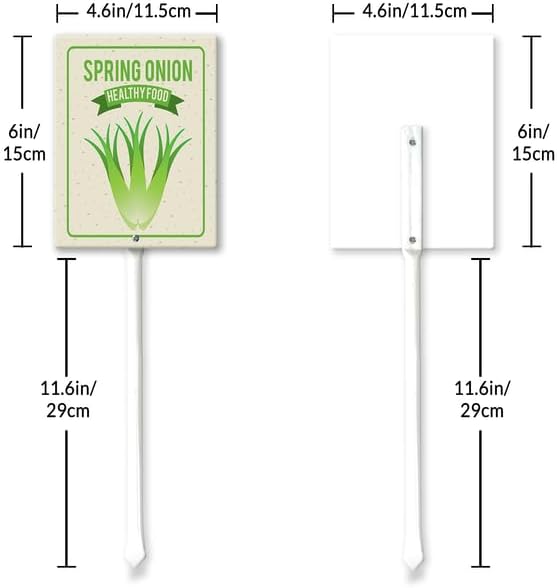 Eveokoki Aluminum Seed & Plant Labels - Plant Markes for Seedlings-Plant Tags for Pots - Garden Signs for Vegetable - Durable Markers for Plants Outdoor Waterproof - Garden Decor for Farmhouse