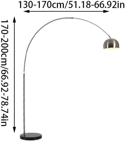Corner Floor Lamp Modern Simple Floor Lamp Nordic Living Room Office Marble Decorative Stainless Steel Lamps Ambient Reading(Medium)
