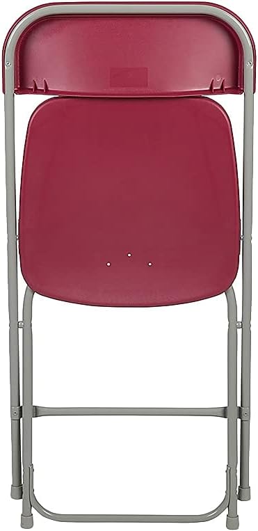 Flash Furniture Hercules™ Series Plastic Folding Chair - Red - 2 Pack 650LB Weight Capacity Comfortable Event Chair - Lightweight Folding Chair