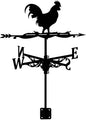 Black Stainless Steel Rooster Weathervane Roof Mount Iron Weather Vane Animal Wind Vane for Farmhouse Courtyard Garden Decor