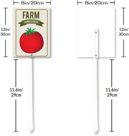 Eveokoki Aluminum Seed & Plant Labels - Plant Markes for Seedlings-Plant Tags for Pots - Garden Signs for Vegetable - Durable Markers for Plants Outdoor Waterproof - Garden Decor for Farmhouse
