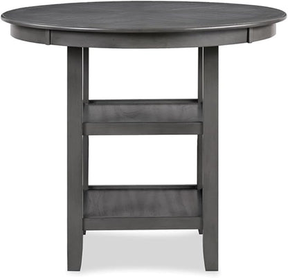 New Classic Furniture Cori 5-Piece Counter Dining Table Set, Gray