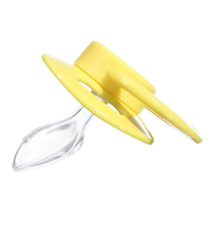Landofgenie Adult Size Large Shield Pacifiers Bone Shaped Cutie Pacifier Yellow