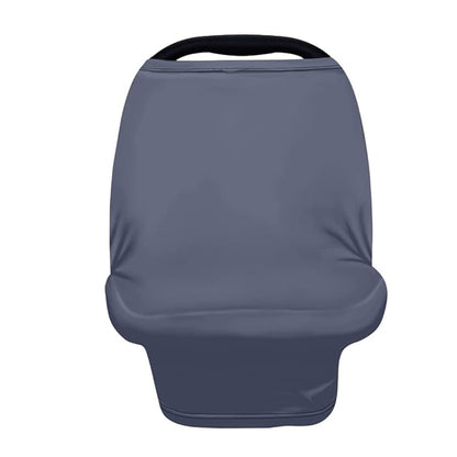 Solid Color Car Seat Nursing Breastfeeding Cover, Multi Use Cover Cozy Carseat Canopy Cover, Infant Babies Stroller Cover,Ultra Soft Stretchy Nurse Gifts Navy Black Breastfeeding Cover