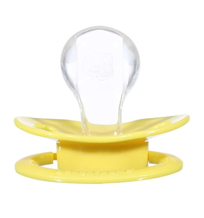 Landofgenie Adult Size Large Shield Pacifiers Bone Shaped Cutie Pacifier Yellow