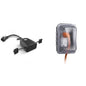 Feit Electric Smart Outdoor Plug, WiFi Waterproof Plug, 2 Grounded Sockets & TayMac MM410C Single Horizontal/Vertical Mount 1-Gang Weatherproof in-Use Electrical Outlet Cover, 2.75 in, Clear