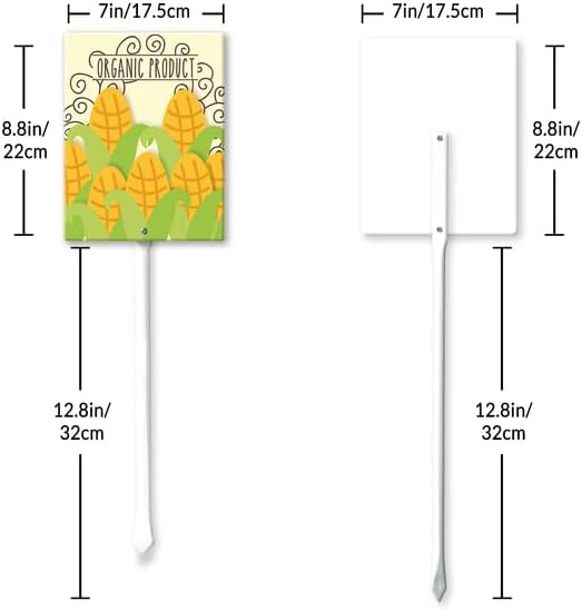 Eveokoki Aluminum Seed & Plant Labels - Plant Markes for Seedlings-Plant Tags for Pots - Garden Signs for Vegetable - Durable Markers for Plants Outdoor Waterproof - Garden Decor for Farmhouse