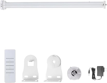 Remote Control Motorized Roller Shade Kit for 1.5" Tube (38mm) | Rechargeable Electric Blind Motor | Wireless DIY Retrofit Driver | Quiet RF433 | High Torque & Long Battery Life (2.0 N.m Torque)