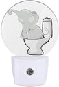 EKOBLA Cute Elephant Night Light, Cartoon Safari Animal Plug into Wall with Dusk to Dawn Sensor, 0.5W LED Energy Saving Nightlight for Bedroom, Bathroom, Hallway