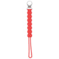 Three Little Tots All Silicone Modern, Short and Safety Tested Pacifier Clip (Red, Waverly)