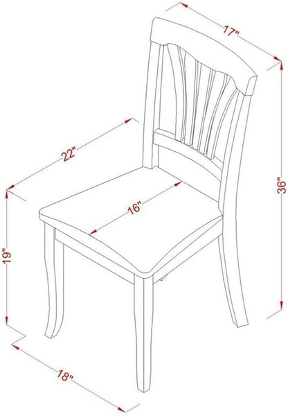 East West Furniture DMAV3-OAK-C 3 Piece Dining Room Table Set Contains a Round Dining Table with Dropleaf and 2 Linen Fabric Upholstered Chairs, 42x42 Inch, Oak