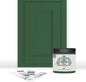 ALL-IN-ONE Paint, Durable cabinet and furniture paint. Built in primer and top coat, no sanding needed. Includes our 30 featured color card - Trinity (green), 8oz Sample