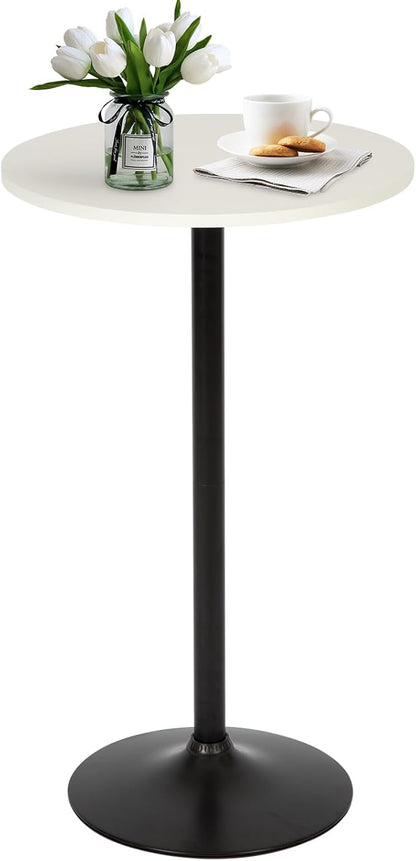 FDW Pub Table 40 Inch Height Cocktail Table Round Bistro Bar Table for Home and Kitchen Dining
