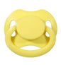 Landofgenie Adult Size Large Shield Pacifiers Bone Shaped Cutie Pacifier Yellow