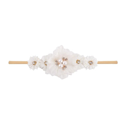 Toptim Baby Floral with Nylon Headbands for Newborn Girls Shower Photo (C-12 Pack)