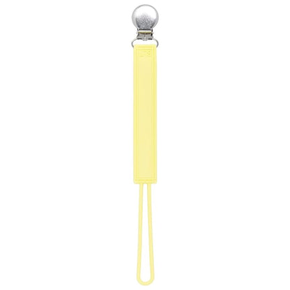 Three Little Tots All Silicone Modern, Short and Safety Tested Pacifier Clip (Baby Yellow, Classic)