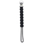 Three Little Tots All Silicone Modern, Short and Safety Tested Pacifier Clip (Black, Waverly)