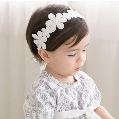 Bethynas Baby Girls Cute Bow-knot Headband Soft Lace Floral Hairbands Newborn Infant Toddlers Kids Hair Accessories (Style 9)