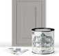 ALL-IN-ONE Paint, Durable cabinet and furniture paint. Built in primer and top coat, no sanding needed. Includes our 30 featured color card - Putty (light taupe), Quart