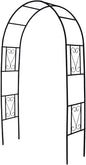 Iron Pergola Arbor Practical, Garden Arbor Arch, Metal Trellis Archway for Climbing Plants Rose Grape Vines, Pergola Decoration for Backyard Patio Lawn Pathway 7 Ft High x 4.1 Ft Wide