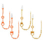 Bear Elephant Silicone Baby Pacifier Leashes Orange Amber