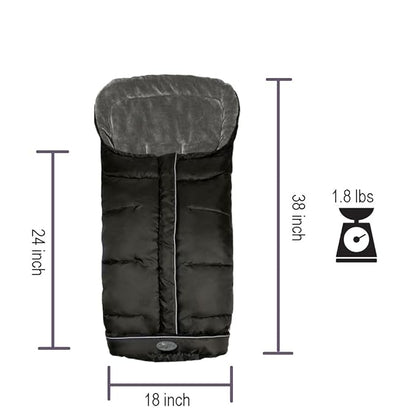CozyMe Stroller Footmuff for Toddler, Stroller Blanket Evelution, Winter Baby Universal Stroller Bunting Bag, Warm Bunting Bag, Bottom Opens for Multi-Use,6-36M