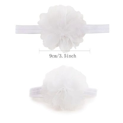 New Model Baby Girl Nylon Headbands Nylon Flower Elastic Hairbands 3pcs Hair Accessories Gift for Newborn Infant Toddlers (BF-XKFD004)