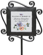 Personalized Floral Memorial Garden Stake with Watercolor Flowers