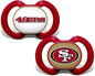Baby Fanatic Pacifier 2-Pack - NFL San Francisco 49ers - Officially Licensed League Gear
