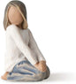 Willow Tree Joyful Child (Darker Skin Tone & Hair Color), Sculpted Hand-Painted Figure