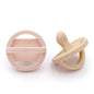 Doodle & Co. London Classic Pacifier for New Born Babies | BPA Free Angled Shape 100% Silicone for Infants with & Without Teeth | Helps Promote Healthy Oral Development | 0+ Months | Blush/Smash Cake