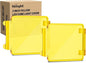 Nilight 3 inch Cube Light Pod Cover 2 PCS Yellow Protective Covers Durable Polycarbonate Lens Waterproof Dustproof Scratch-Proof for Square Lights Off Road Driving Lighting