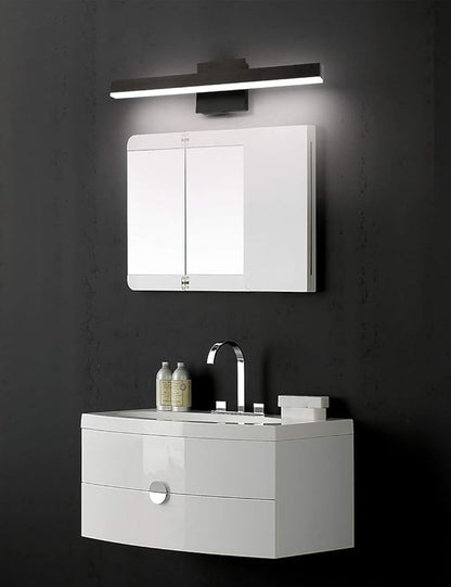 Joossnwell LED Bathroom Vanity Lighting Fixture Morden Bath Light Bar 23.62" Inch Black Wall Sconce 18W 4000K
