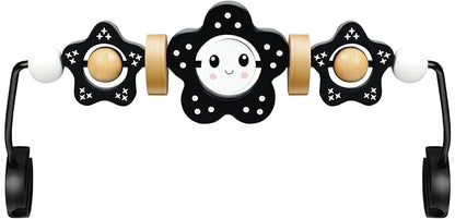 Baby Bouncer Toy Bar, Compatible with Baby Bjorn Bouncer, Wooden Baby Bouncer Toy Bar Attachment, Child-Friendly Materials, Rotatable Baby Sensory Toy for Babies