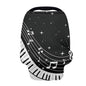 Coldinair Music Notes Star Multifunctional Nursing Cover Multi Use Cover for Baby Car Seat Canopy Shopping Cart Cover,Stroller Cover