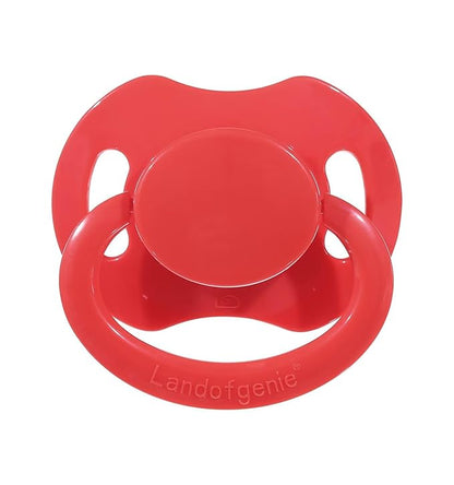 Landofgenie Adult Size Large Shield Pacifiers Bone Shaped Cutie Pacifier Red